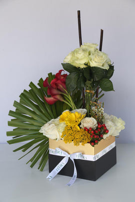 Flower Gold & Black Box