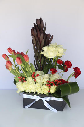 Rectangular Flowers Black Box